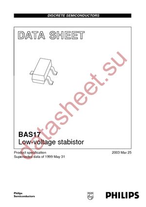 BAS17 T/R datasheet  